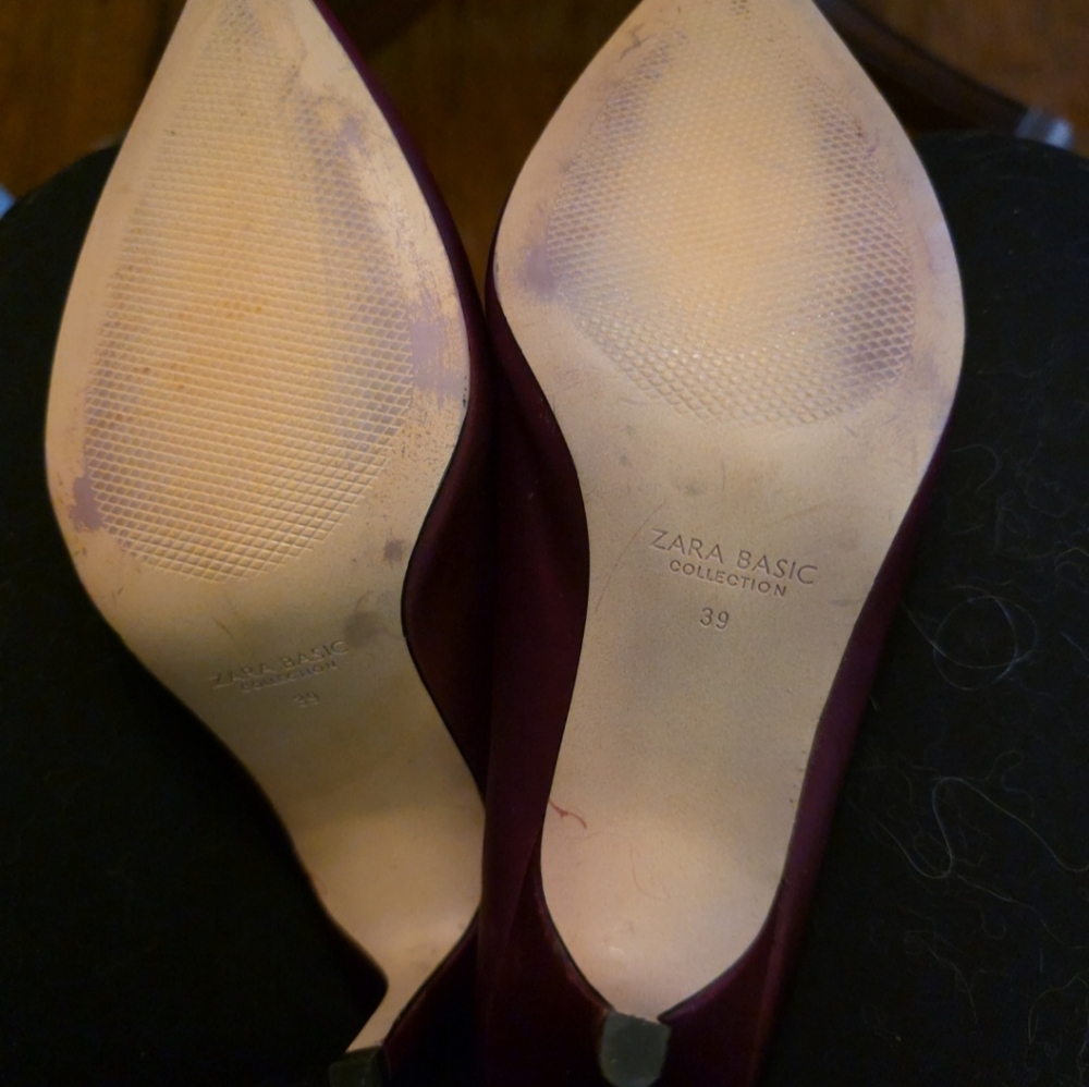 Zara Basic Collection Chic Maroon Heeled Boots - image 5